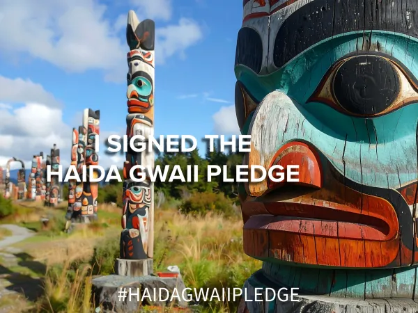 Totem Poles Haida Gwaii Pledge